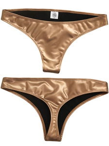 Sous-vêtements S-XXL en PVC effet mouillé, cuir PU brillant, style slip, <span class=keywords><strong>short</strong></span>, bikini, <span class=keywords><strong>tanga</strong></span>, culotte sexy, collant, lingerie, clubwear - Product Image 1