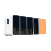 Version personnalisée Maison capsule modulaire de luxe Apple Pod 2 étages Cabine Apple Maison mobile