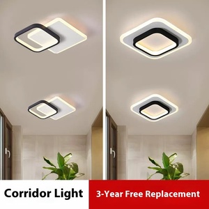 Hiện Đại Bắc Âu Nhôm <span class=keywords><strong>LED</strong></span> Đèn Chùm Pop Quảng Trường Acrylic Điều Khiển Từ Xa Có Thể Điều Chỉnh Nhiệt Độ Màu Trang Trí Nội Thất Cho Hành Lang Hành Lang - Product Image 2