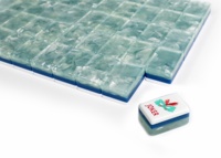 Set Mahjong Akrilik Amerika 160 Ubin Desain Transparan 3 Lapis Grosir Langsung dari Pabrik Logo Kustom Permainan Keluarga Malam Hari