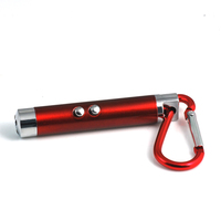Porte-clés pointeur laser rouge/stylo laser avec mousqueton