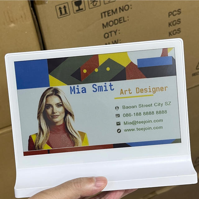 New 7.5-Inch Electronic Paper Conference Table Cards Digital E Ink Display Electronic Label Meeting Room Nameplate Signage E Ink