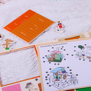 Phim hoạt hình ba chiều Câu Đố trẻ em handmade DIY đồ chơi thẻ giấy biệt thự xây dựng mô hình máy tính để bàn trang trí <span class=keywords><strong>3D</strong></span> giấy câu đố - Product Image 5