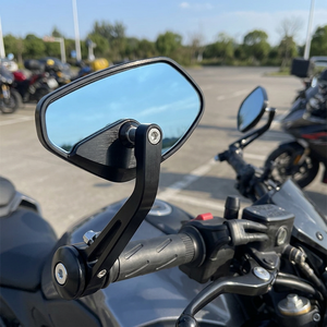 Rétroviseur universel <span class=keywords><strong>pliable</strong></span> pour <span class=keywords><strong>moto</strong></span> - Rétroviseur latéral rotatif teinté bleu pour <span class=keywords><strong>moto</strong></span> de rue - Product Image 2