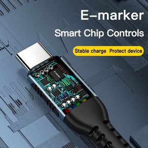 สายดาต้าชาร์จเร็ว USB Type-C 5A อัลลอยด์อลูมิเนียมชนิด C สายดาต้า240W PD สายชาร์จเร็วสำหรับ Samsung Huawei - Product Image 3