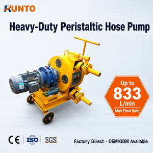 Pompe péristaltique auto-amorçante haute pression robuste 833 <span class=keywords><strong>L</strong></span>/min <span class=keywords><strong>10</strong></span> bars avec moteur pour boues, produits chimiques, applications minières et eaux usées CE - Product Image 1