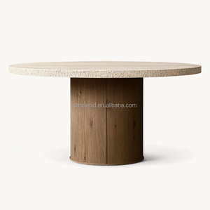 사산 드 새로운 소개 일본과 스칸디나비아 디자인 Lumi 라운드 식탁 - Product Image 3