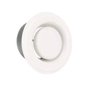 Round White Electric Adjustable Air Valve Exhaust <b>Fans</b> with ABS Plastic for Bathroom Office Kitchen-ODM Customizable - Product Image 1