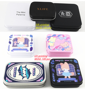 In Stock 58x45x15mm Mini Rectangular/Square <strong>White</strong>/<strong>Black</strong> Brow Soap/<strong>Mint</strong>/Candy/Chewing Gum Packaging Metal Hinged Tin Box/Case/Can - Product Image 5