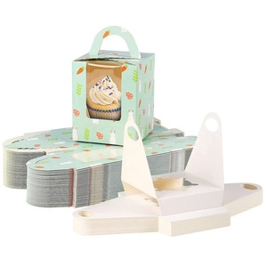 กล่องกระดาษคราฟท์สำหรับงานแต่งงาน กล่องใส่อาหาร กล่องใส่ผลไม้ กล่องอาหารกลางวัน กล่องใส่เค้ก พร้อมหน้าต่างใส - Product Image 2