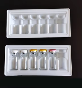 Bandeja blíster para envasado de medicamentos liofilizados en polvo PET, viales de 5ml, 7ml, 10ml con bandeja interior de plástico de una sola cara, 10 unidades - Product Image 1