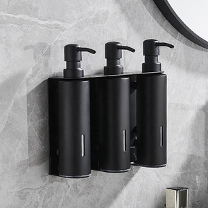 <span class=keywords><strong>Dispensador</strong></span> de Jabón Manual de Acero Inoxidable para Baño, <span class=keywords><strong>Dispensador</strong></span> de <span class=keywords><strong>Gel</strong></span> de Ducha <span class=keywords><strong>y</strong></span> Champú para Colgar en la Pared - Product Image 2