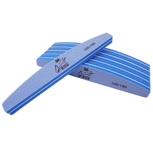 Profesyonel tırnak tamponu dosya 80 100 120 150 180 240 Grit özel Logo yarım ay şekiller manikür tırnak törpüsü sünger tırnak törpüsü s - Product Image 3