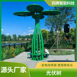 Panneau photovoltaïque bifacial Solar Tree 156,75 mm x 156,75 mm en silicium monocristallin pour installation artistique écologique Park Plaza - Product Image 5