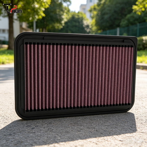 Nouveau <span class=keywords><strong>filtre</strong></span> à <span class=keywords><strong>air</strong></span> automobile universel 332260 réutilisable, lavable et résistant à l'eau pour voiture de course avec ajustement direct - Product Image 1
