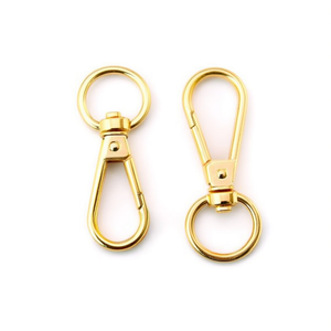 Moschettoni Portachiavi Ilan 40mm Placcati Oro Tipo Gancio - Product Image 2