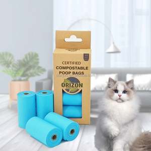 Sacs à déjections canines en PLA PBAT à base d'amidon de maïs super résistants, parfumés, étanches, biodégradables, rouleaux de sacs à déchets pour animaux de compagnie - Product Image 5