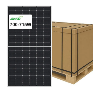 Hjt bipv HBC รับประกัน15ปีสำหรับ A-grade 710W-735W ประสิทธิภาพสูง23.66% monocrystalline และพิมพ์สีดำทั้งหมด - Product Image 1