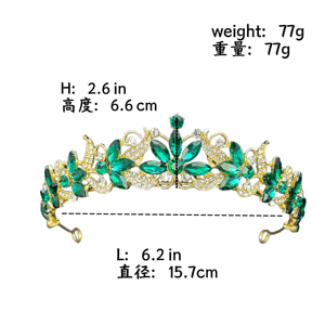 Diadème en cristal de luxe multicolore: <span class=keywords><strong>couronne</strong></span> florale rétro pour mariée/reconstitution historique/dîner/fête femmes - Product Image 3