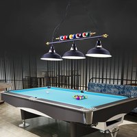 Lampe de billard rétro à 3/4 lumières homologuée ETL pour les États-Unis/Canada, lampe suspendue vintage pour salle de jeux, livraison rapide