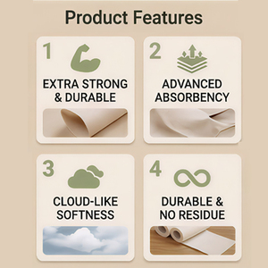 Papel Higiénico Desechable Suave y Ecológico Langqiao de Pulpa de Bambú Pura de 1 a 4 Capas, Rollo con Relieve Personalizado para Baños Públicos - Product Image 6