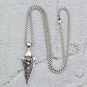 Yunnique-collar nórdico vintage de acero inoxidable con colgante de flecha y runa vikinga, collar para hombre, joyería de regalo - Product Image 2