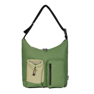 กระเป๋าสะพายข้างแบบเรียบง่ายสำหรับผู้หญิงกระเป๋าสะพายไหล่สีทึบสไตล์สตรีทสไตล์ญี่ปุ่น - Product Image 6