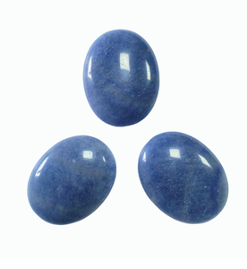 Source factory direct wholesale handicrafts natural <b>crystal</b> blue aventurine Worry Stone for Anxiety - Product Image 1