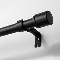 Supports de tringle à rideau industriels robustes en gros pour tringle de 1 pouce, supports muraux simples réglables et épaissis