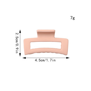 Fermagli per Capelli Quadrati in Plastica Opaca Colorata all'Ingrosso, Accessori Carini per Ragazze, Stile Giapponese e Coreano, Colori Morandi - Product Image 6