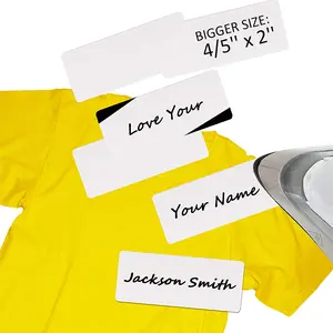Writable Iron on Clothing Labels Personalized Iron-on Fabric Labels Precut Iron on Name Labels for School Uniform College Day