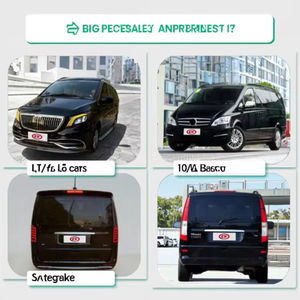 Kit Carrozzeria per Mercedes Benz Classe V <span class=keywords><strong>Vito</strong></span> 2006-2015 <span class=keywords><strong>W639</strong></span>, Conversione al Modello GLS Maybach con Fari LED, Paraurti Anteriore, Griglia, Cofano e Parafango - Product Image 5