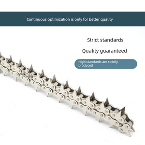 Cadena de Sierra No Estándar de Acero Inoxidable 304, Diente 08B de 4 Puntas para Máquina de Filetear Pescado en Granjas, Procesamiento de Alimentos, Resistencia a la Tracción 10A/12A - Product Image 3