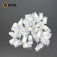 Owire Shenzhen 100 pièces Adaptateur RJ45 de haute qualité Cat5e Cat6 Cat6a Connecteurs de câble réseau UTP/FTP