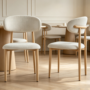 Ensemble de 2 chaises de salle à manger, style moderne, style farmhouse, avec coussin en lin, chaises de table de cuisine - Product Image 6