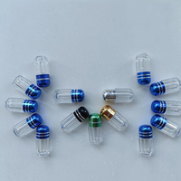 Personnaliser les mini bouteilles vides en plastique transparent à capsule unique avec blisters