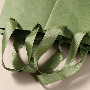 Luxury Custom Kraft Jewelry Gift <b>Bag</b> with <b>Gold</b> Foil Logo and Satin Handle - Eco-Friendly Paper Packaging for Jewelers - Product Image 2