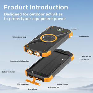 <span class=keywords><strong>Banque</strong></span> d'alimentation solaire étanche haute performance en gros 22,5 W haute capacité 10000 mAh avec chargeur sans fil 15 W - Product Image 2