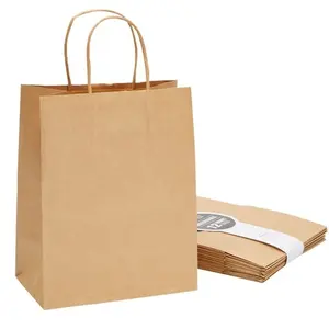 Bolsa de Papel Kraft Rosa Personalizada para Ropa y Zapatos, para Uso en Supermercados, con Detalles de Cinta - Product Image 4