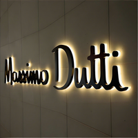 Letras de Canal LED Retroiluminadas Personalizadas Qy Sign, Letras 3D de Acero Inoxidable y PVC, Iluminadas, para Publicidad Exterior y Señalización Comercial