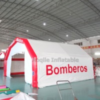 Tente gonflable publicitaire extérieure personnalisée en bâche PVC, certifiée CE, températures de -30°C à 70°C, dimensions 4-6 pieds