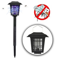 Lampe Solaire Anti-Moustiques Extérieure Étanche à LED, Électrique, pour Jardin et Pelouse