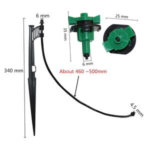 Mini rociador de invernadero Irrigación Aspersor de montaje rotativo de 360 grados con estaca - Product Image 6