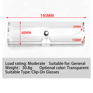 Étui à <span class=keywords><strong>lunettes</strong></span> transparent, boîte en plastique tendance, étui à <span class=keywords><strong>lunettes</strong></span> souple en PVC léger et portable, vente en gros - Product Image 3