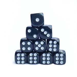 Chất Lượng Tốt Màu Đen Mini Kích Thước Nhỏ Tin Bán Buôn 12Mm Dicing Tùy Chỉnh Số Lượng Lớn Xúc Xắc - Product Image 1