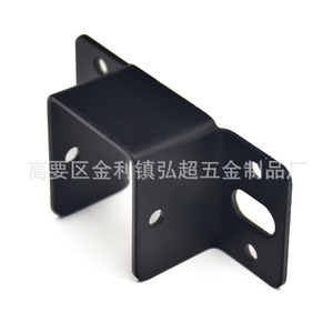 Support d'angle pour lit Hirotaka 37 cm, en fer noir, connecteur de quincaillerie pour meubles - Product Image 3
