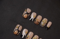 Nouveau lot de 10 faux ongles en ABS, forme cercueil moyenne/courte, couvrance totale, à coller, personnalisables, rose, noir mat, pour manucure ballerine