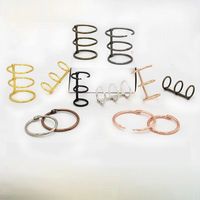 Anillas de Encuadernación Duraderas de Acero, Anillas Metálicas Plateadas para Encuadernación, Clips Metálicos Abiertos para Papelería de Oficina