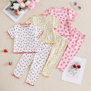 Completo Estivo alla Moda e Carino per Ragazze 2026 Nuovo Set Due Pezzi Elegante e Grazioso per Bambine e Ragazze Più Grandi - Product Image 1
