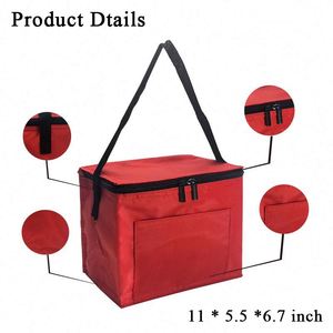 Bolsa Térmica Impermeable Aislada de Papel de Aluminio Personalizada al por Mayor, Sencilla, de Tela No Tejida, para Picnic, Regalos Promocionales Empresariales - Product Image 5